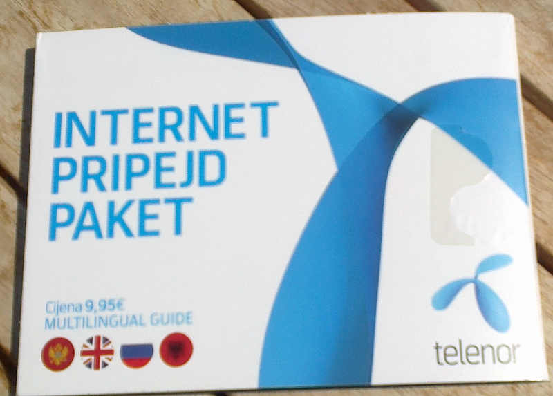 Telenor, сим-карта для передачи данных