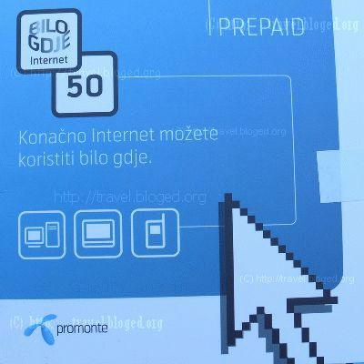 Комплект с тарифом Bilo Gdje, лучший вариант подклюения к Интернет через GPRS в Черногории